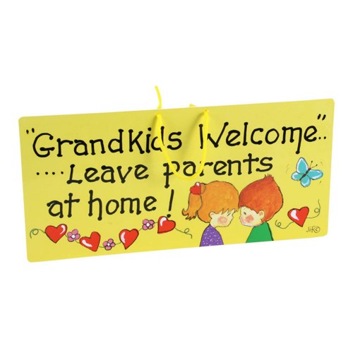 Grand Kids Welcome Sign